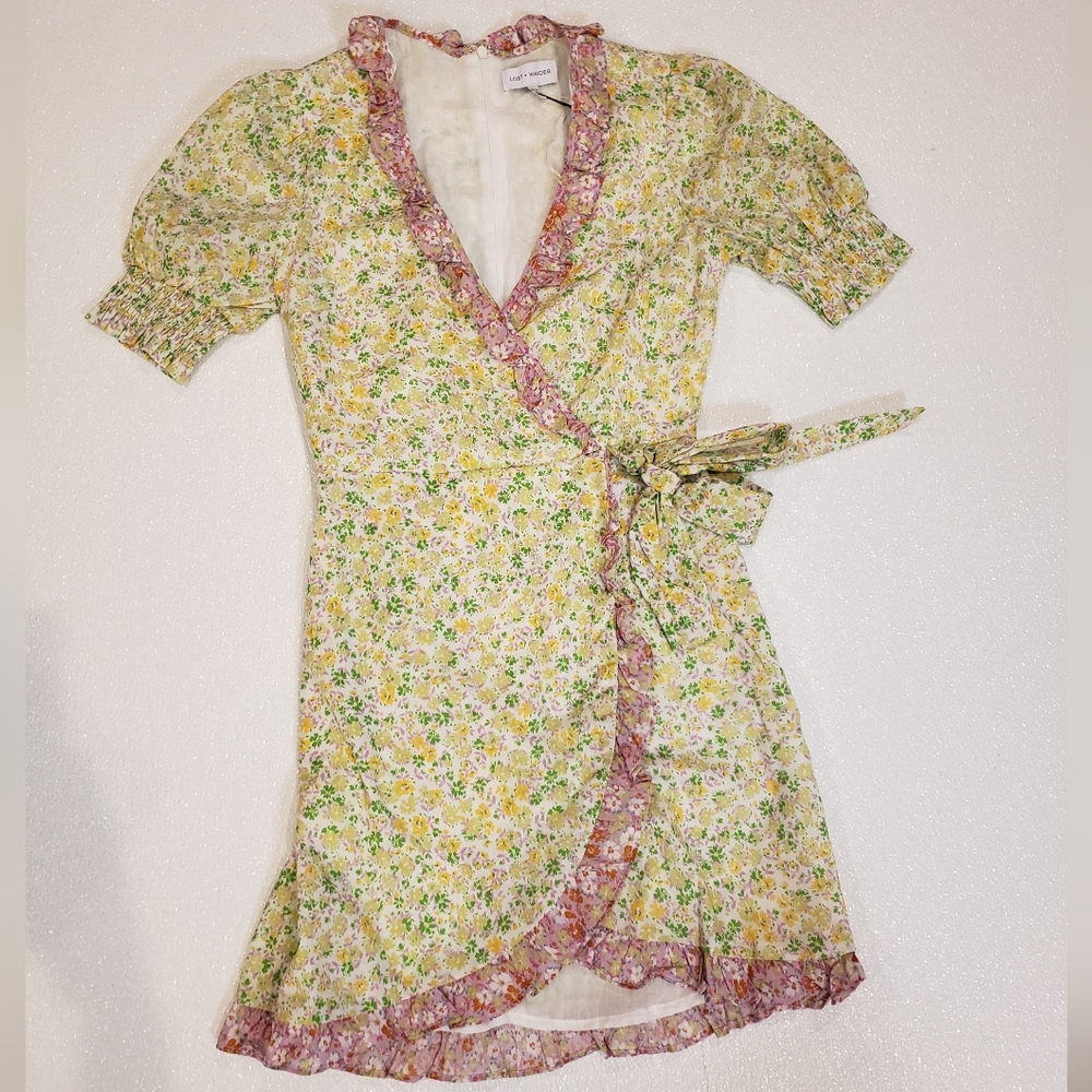 Lost + Wander Cecilia Wrap Mini Dress - Picture 3 of 5